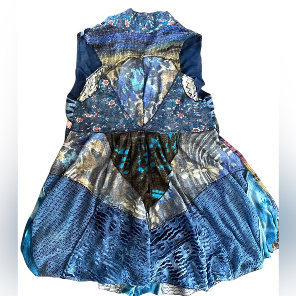 Soft Surroundings Patchwork Sleeveless Duster Swe… - image 6